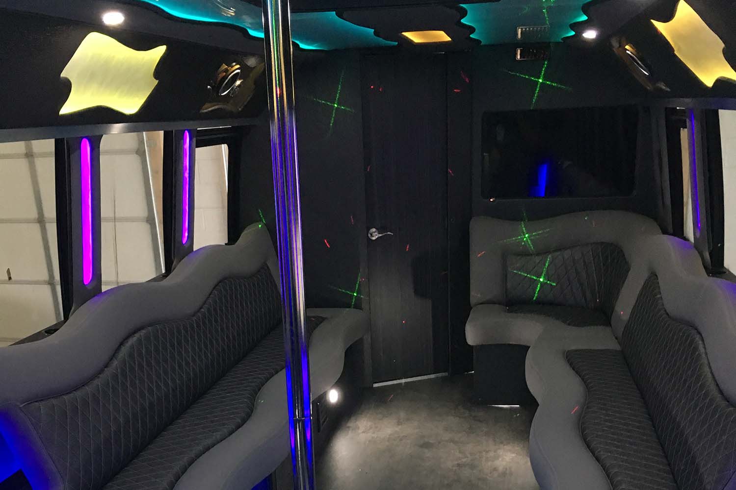 Vip Limo Bus Midwest Coach Limo | The VIP Party Bus - A Bathroom on Board!
